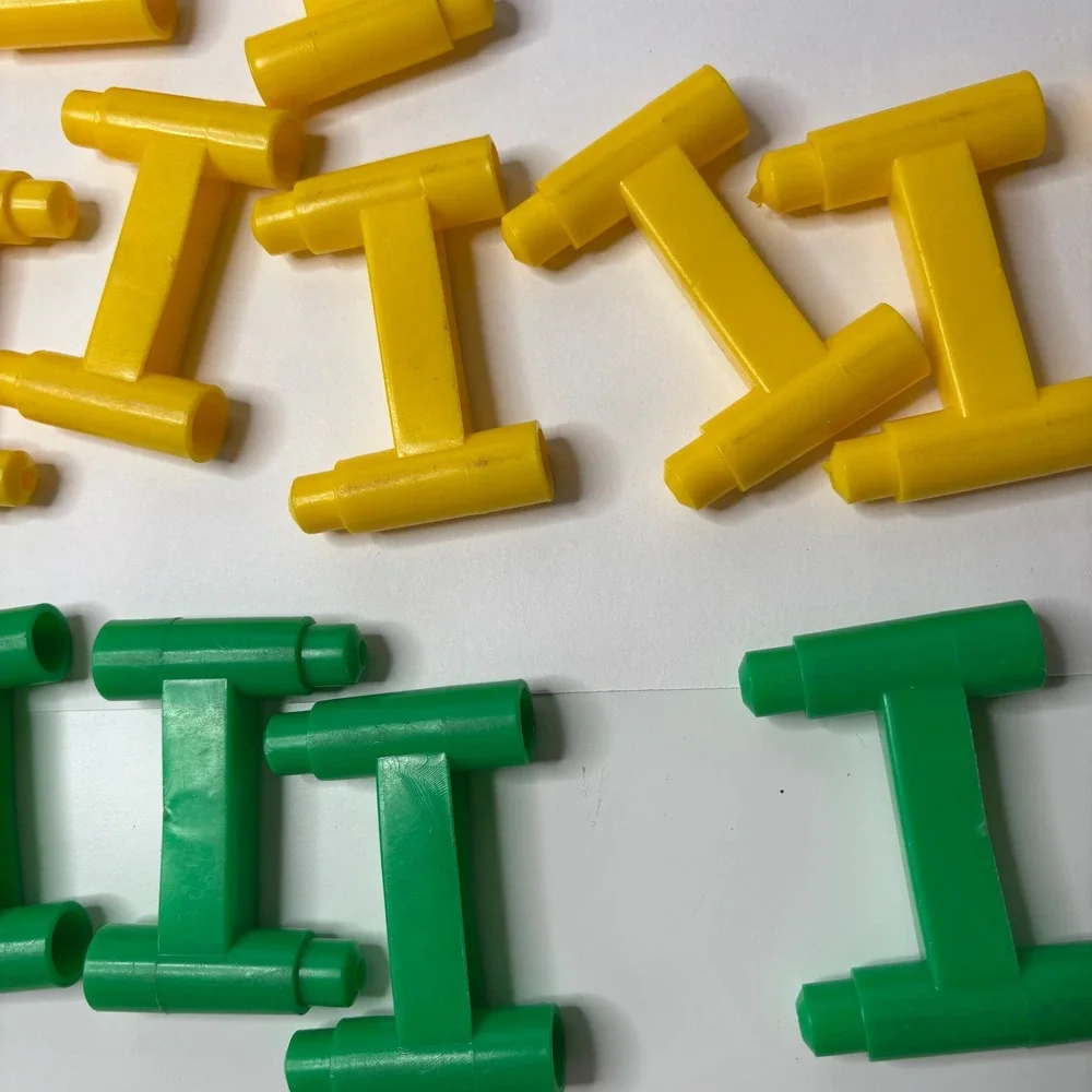 Vintage 70s Tower-ifics Building Blocks Set M-I Toys Retro Plastic Building Toy